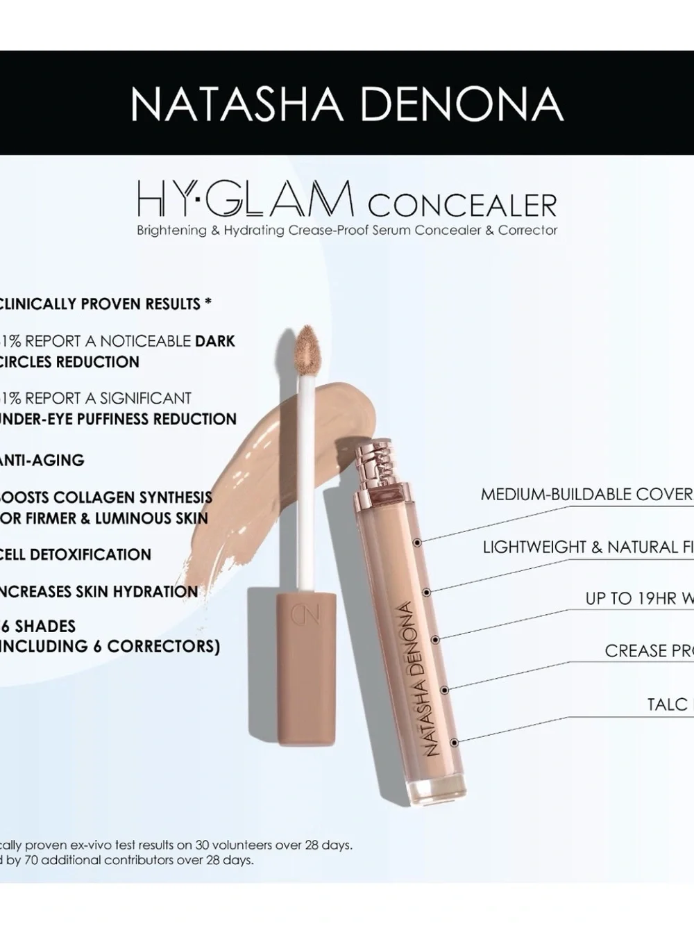 Natasha Denona H.Y. Glam Concealer – Cream Shade N8
